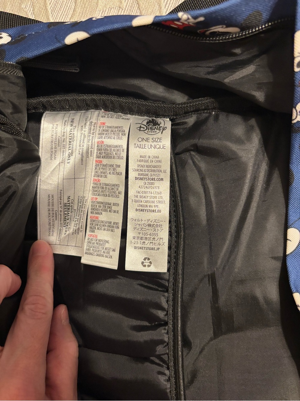 Disney Mickey Mouse Pattern Backpack - Picture 3 of 4